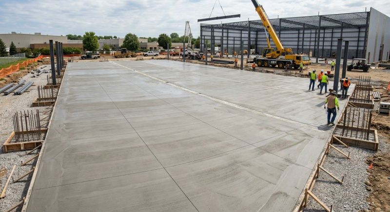 Commercial Slab Installation in Greenville, SC